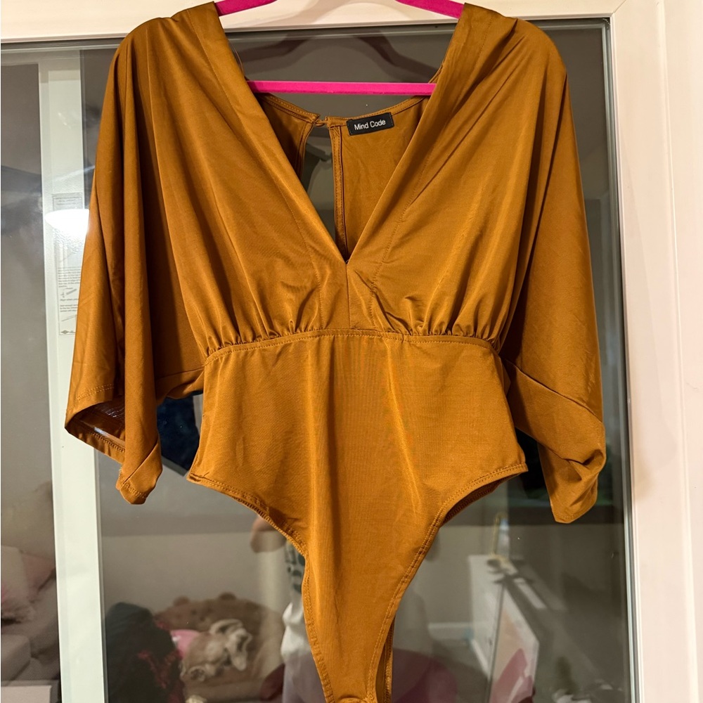 Mind Code Mustard Bodysuit